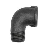 Riegler 133632 hoek 92, 90° Rp 3/4 IG, R 3/4 ET, zwarte gietijzeren fitting