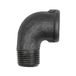 Riegler 133632 hoek 92, 90° Rp 3/4 IG, R 3/4 ET, zwarte gietijzeren fitting