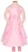 Robes pour filles rose avec organza-152