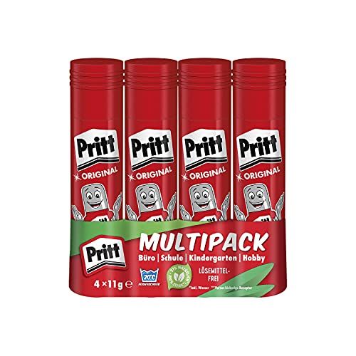 Pritt 1259587 Lijmstok - 11 g (Pak van 4)