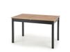Bol Table à manger avec plateau plaqué chêne et rallonge 124-168cm