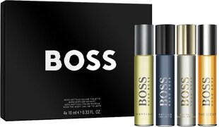 Hugo Boss Miniatures Collection Giftset - Bottled EDT 10 ml + Bottled Infinite EDP 10 ml + Bottled EDP 10 ml + The Scent EDT 10 ml - cadeauset voor heren