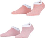 Esprit Allover Stripe 2-Pack dames sneakersokken - veelkleurig - maat 35-38