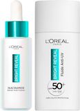 L'Oréal Paris - Anti-vlek-routine – serum en vloeistof anti-UV SPF50+ – verrijkt met niacinamide – beschermt en egaliseert – voor alle huidtypes – Bright Reveal