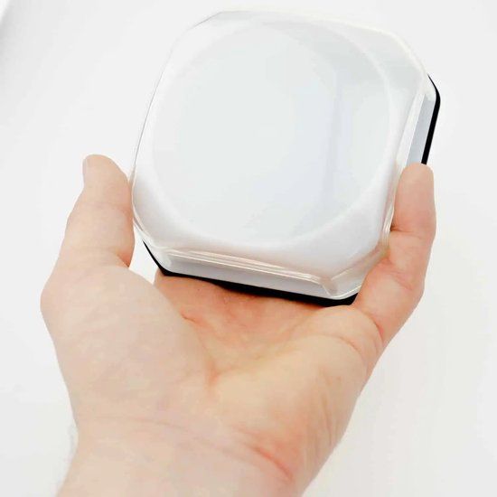 Geheugenhulp Oplichtende Praatknop - Geheugenhulp met Eigen Afbeelding en Ingesproken Tekst - Wit