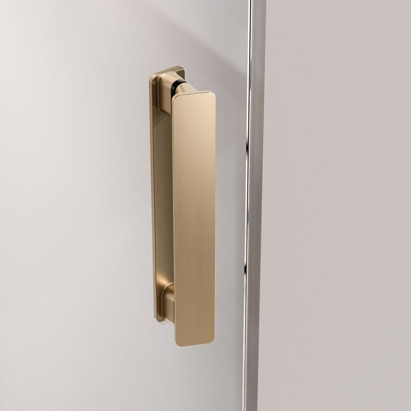 Sealskin Pure - Draaideur - Nis - 100x200 cm - Helder Glas - Antikalk - Geborsteld Goud