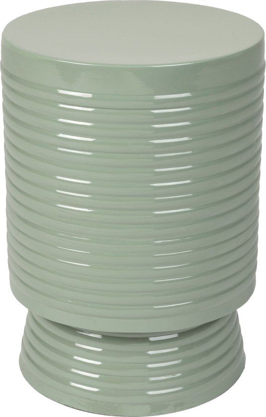 Feliz Lifestyle Sven bijzettafel rond metaal groen - 25 cm