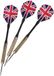 SANDY Dartpijlen - 3x stuks - pijltjes met Engelse / Britse vlag flights - 16 gram