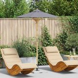 vidaXL Tuinparasol Bamboe Rond Donkergrijs 150 x 210 cm