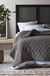 JOTEX Sprei Calm, Oeko Tex® Standard 100, gecertificeerd, bedsprei van hoogwaardig polyester, donkergrijs, 180 x 260 cm