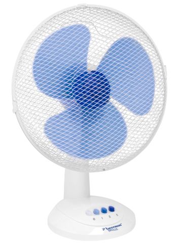 Bestron DFT35W Tafelventilator - Blauw/Wit - 35cm - 3 Snelheden - 45W