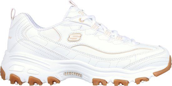 Skechers D'Lites-Good Neutral - Dames Sneakers - Wit - Maat 41 - Lente/Zomer 2025