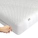 Kingsize bamboe matrasbeschermer met rits - 100% waterdichte matrashoes met ritssluiting - Zachte en verkoelende geruisloze matrashoezen - afneembare matrashoes 10-12 inch diep