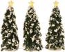 Luville Snowy Conifer with lights battery operated 3 pieces