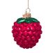 Vondels Framboise 6.5cm Verre Boule de Noël, Rose, 1 Pièce