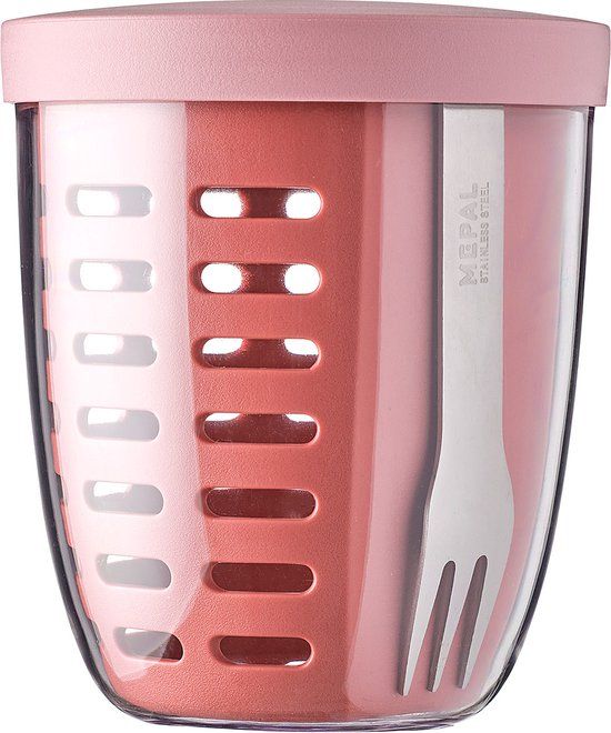 Mepal Ellipse Fruit & Veggie Pot - 600 ml - Vivid Mauve