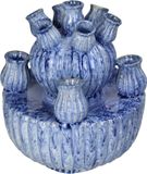 HD Collection Vaas Aardewerk Blauw 23,5x23,5x27,5cm