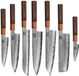 Shinrai Knives Japan Shinrai Knives Kigami Exclusive Damascus 7-delige Messenset