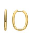 LUXENTER 18K gouden Madya Medianos metalen oorbellen