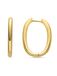 LUXENTER 18K gouden Madya Medianos metalen oorbellen