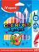 Maped Kleur Peps Jungle kleuren vilt tip pennen (Pack van 12)