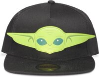 Star Wars The Mandalorian - Yoda Novelty Snapback Cap - Black - Unisex
