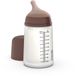 Suavinex Zero Zero Anti-Koliek Fles - Medium Flow - 270ml - Bruin donker