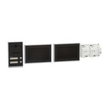 Schneider Electric Ritto RGE2092250 Twinbus IP video-intercom set met app, 7 inch HD-monitor, 2-familiehuis, opbouw, grijs