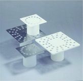 Dyka Grille d'évacuation de douche acier inoxydable 10 x 10cm