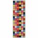 vidaXL - Runner Tapijt - LESAKA - Kleurrijk - 50 x 450 cm - Diamantvelvet