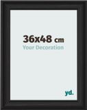 yd. Cadre photo 36x48 cm Bois noir MDF Lazio
