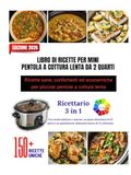 LIBRO DI RICETTE PER MINI PENTOLA A COTTURA LENTA DA 2 QUARTI