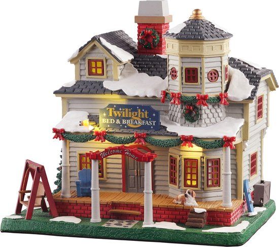 Lemax - 'Twilight Bed & Breakfast' - Verlicht gebouw met rookeffect - Inclusief adapter