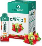 Natusport Real Fruit Carbo Gel - Strawberry & Kiwi - 12 stuks
