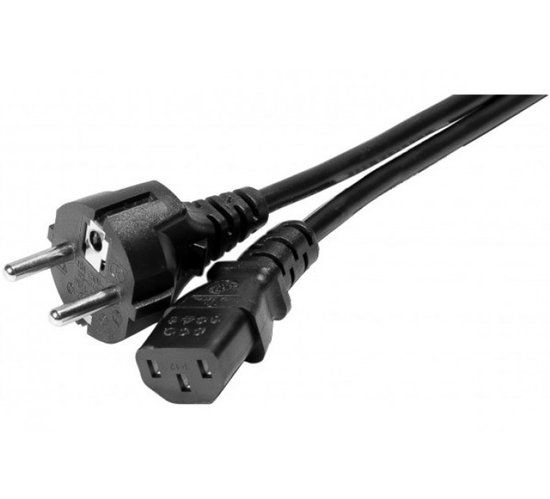 EXC 808011 electriciteitssnoer Zwart 1,8 m Netstekker type F C13 stekker
