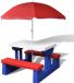 Picknickset pour enfants avec parasol (couvertures polaires incluses)