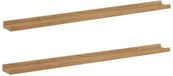 vidaXL Wandplank Bruin 100 x 9 x 3 cm Bewerkt hout