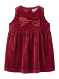 Name it Jurk Velours Red Dahlia1 Kort