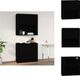 vidaXL Wandkast 80x33x80 cm bewerkt hout zwart