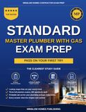 Standard Master Plumber with Gas Exam Prep: Open Book Study System for the International Code Council National Standard Exam, With Lookup Maps, 3 Practice Tests, Math, and a Printable Tab Set