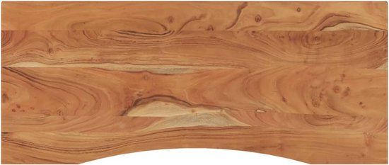 vidaXL Bureaublad rechthoekig 110x50x2,5 cm massief acaciahout