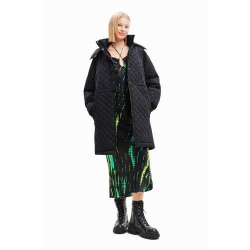 Desigual Quilted Padded Jacket - Black