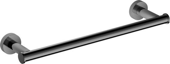 Hotbath Cobber Handdoekhouder - 34 cm - Zwart Chroom