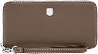 Fossil Lennox Zip Continental Wallet Smoke Donkerbruin