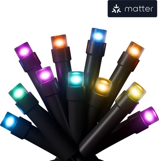 Nanoleaf Essentials Matter Smart String Holiday Lights - 25m - 300 LEDs - Multicolor