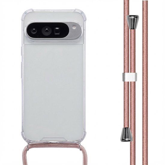 imoshion Hoesje - Geschikt voor Google Pixel 10 Pro XL - Backcover met koord - Rosé Goud