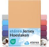 etérea Himmlische Qualität etérea Jersey Hoeslaken 180x200 - 200x200 cm Oekotex Made in Green - 100% katoen - Zand