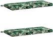 vidaXL - Coussin de banc - SOEST - 2 pièces - 100% Polyester - Motif feuilles