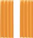 vidaXL Gordijnen voile met doorvoertules 2 stuks 140x260 cm oranje