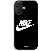 Nike Coque Pour iPhone 17 logo blanc front noir